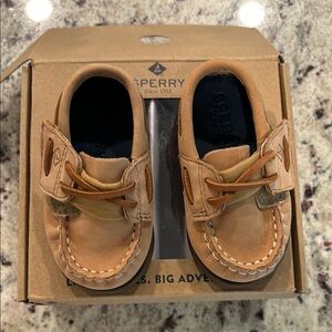 Sperry Kids Tan Boat Shoes